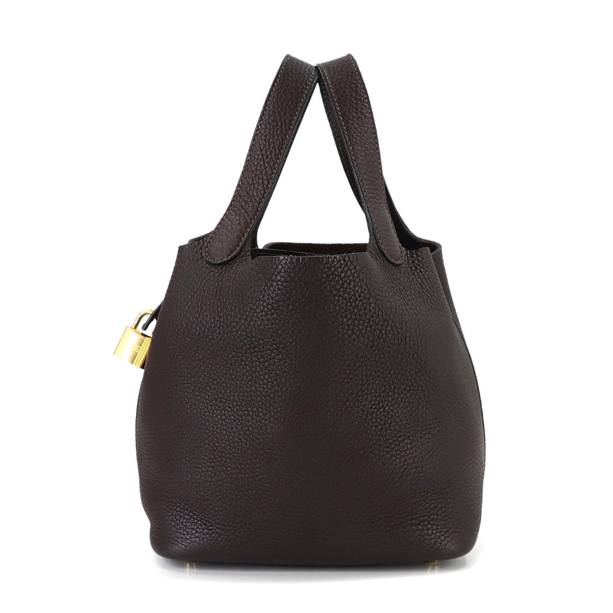 Picotin Lock PM Hand Bag Taurillon Clemence Rouge Sellier