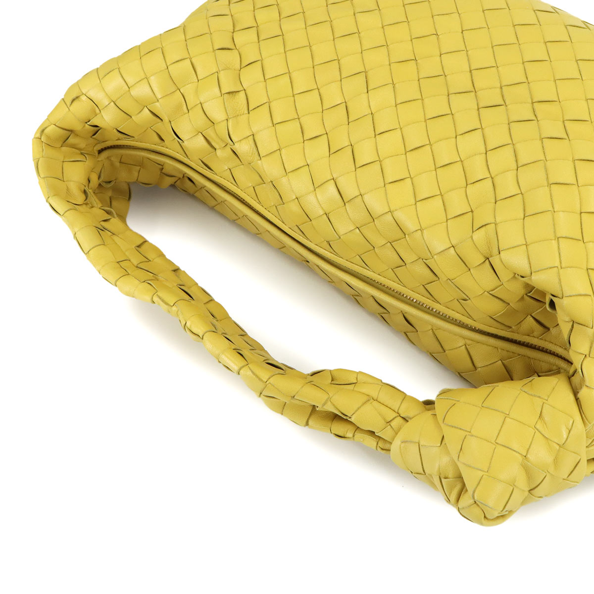 Intrecciato Jodie Medium Shoulder Bag Lether Yellow