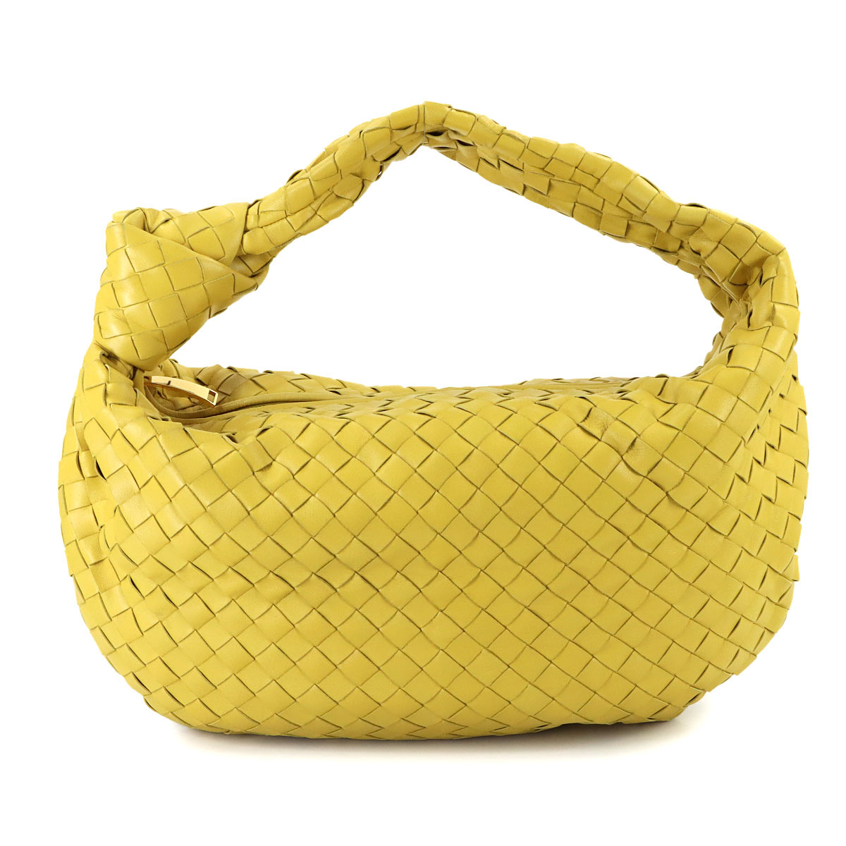 Intrecciato Jodie Medium Shoulder Bag Lether Yellow