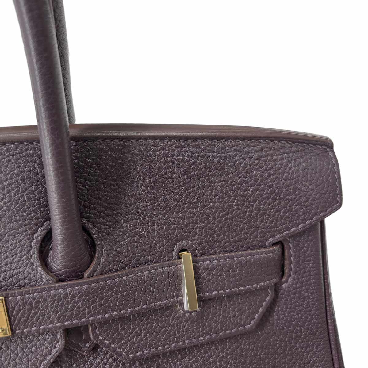 Birkin 35 Veau Togo Raisin Hand Bag Purple Purse