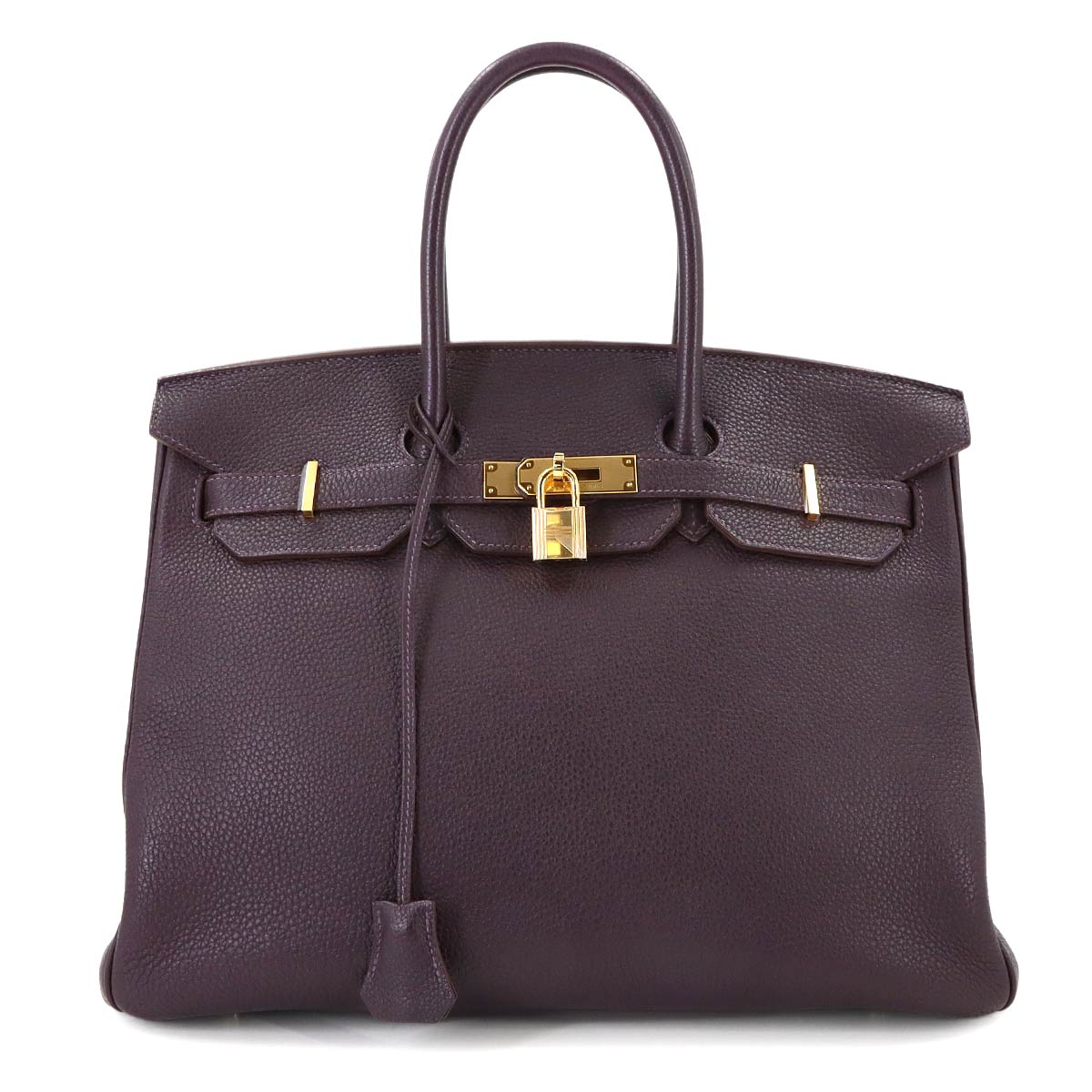 Birkin 35 Veau Togo Raisin Hand Bag Purple Purse