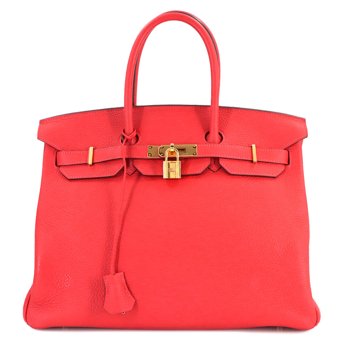 Birkin 35 Togo Rouge Pivoine Hand Bag Red Purse