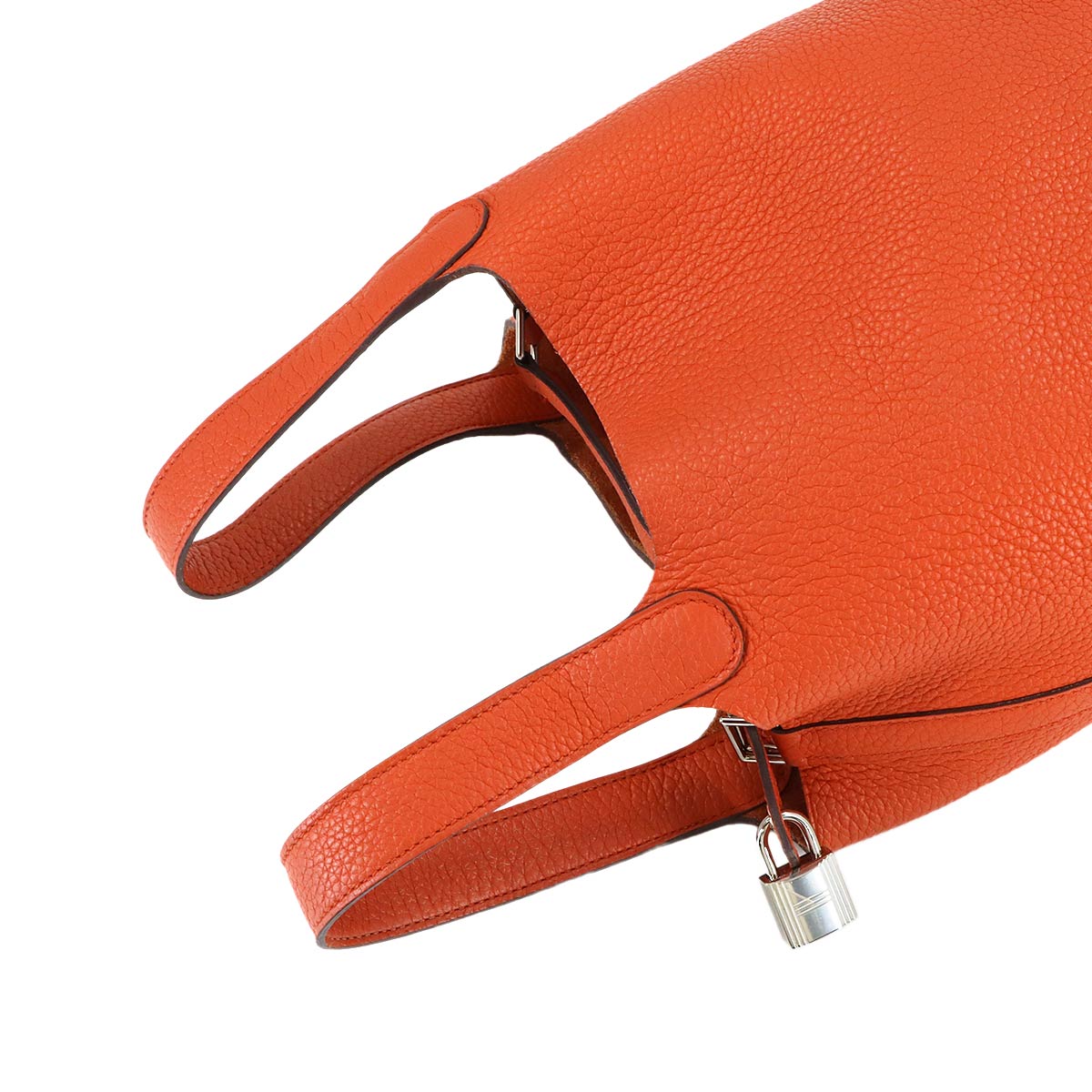 Picotin Lock PM Hand Bag Taurillon Clemence Terre Battue Purse