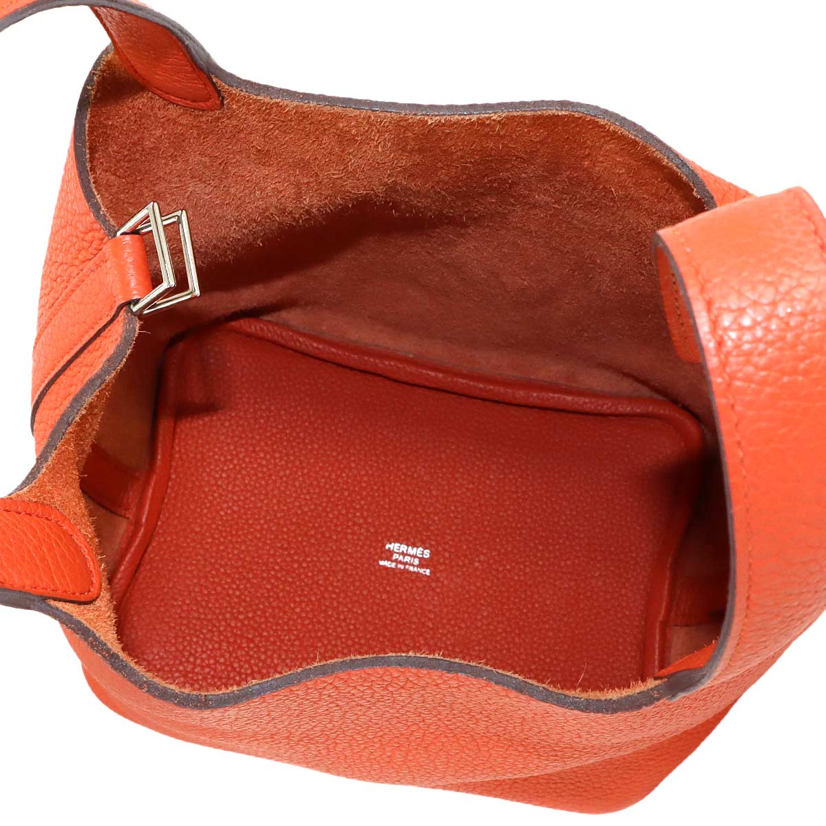 Picotin Lock PM Hand Bag Taurillon Clemence Terre Battue Purse