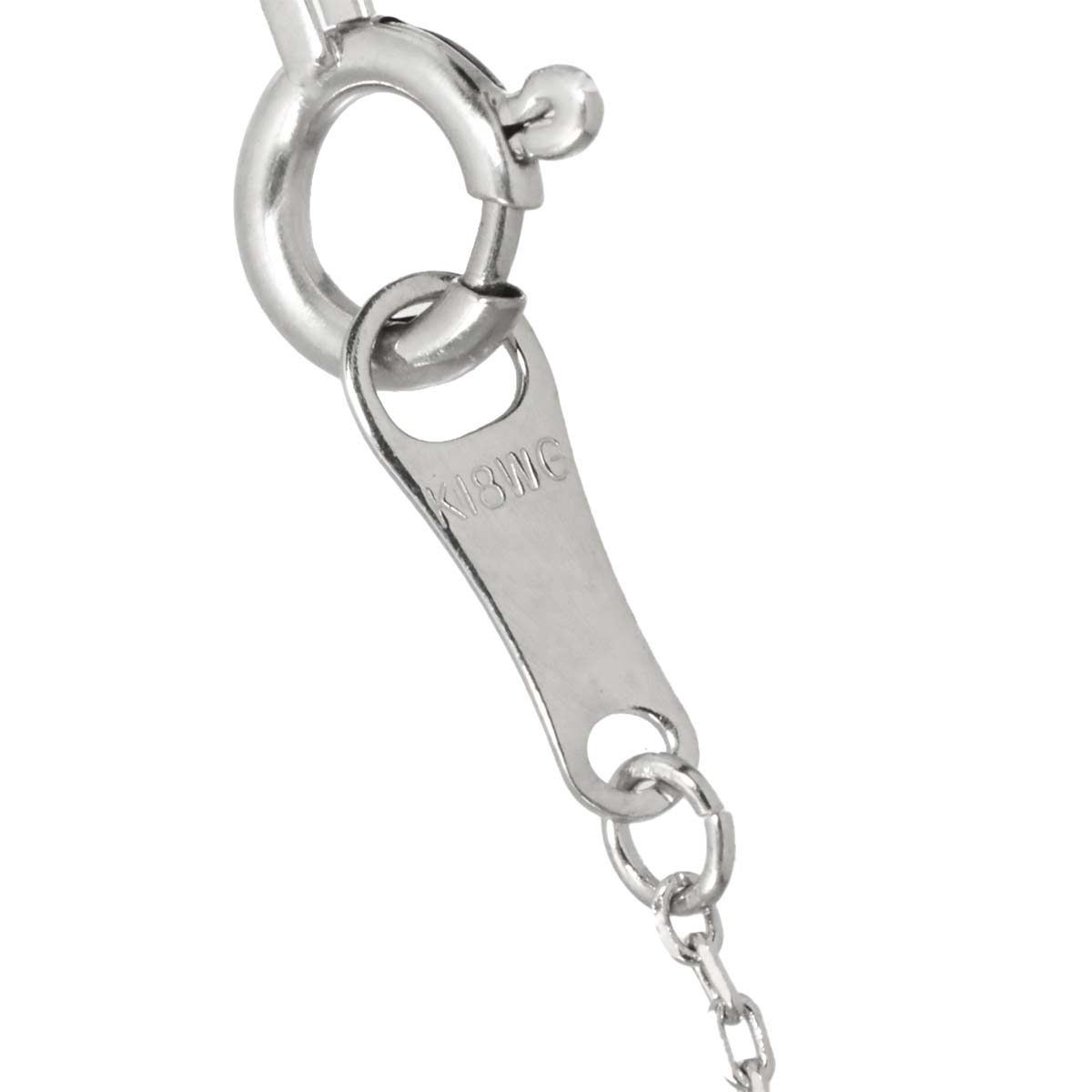 Diamond 0.55ct Necklace 18K WG White Gold 750