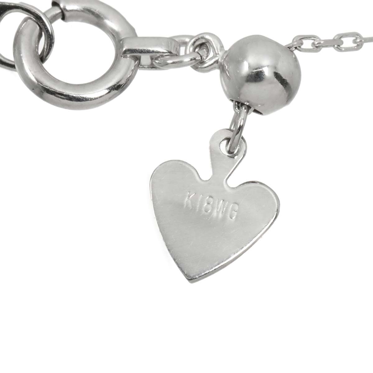 Diamond 0.55ct Necklace 18K WG White Gold 750