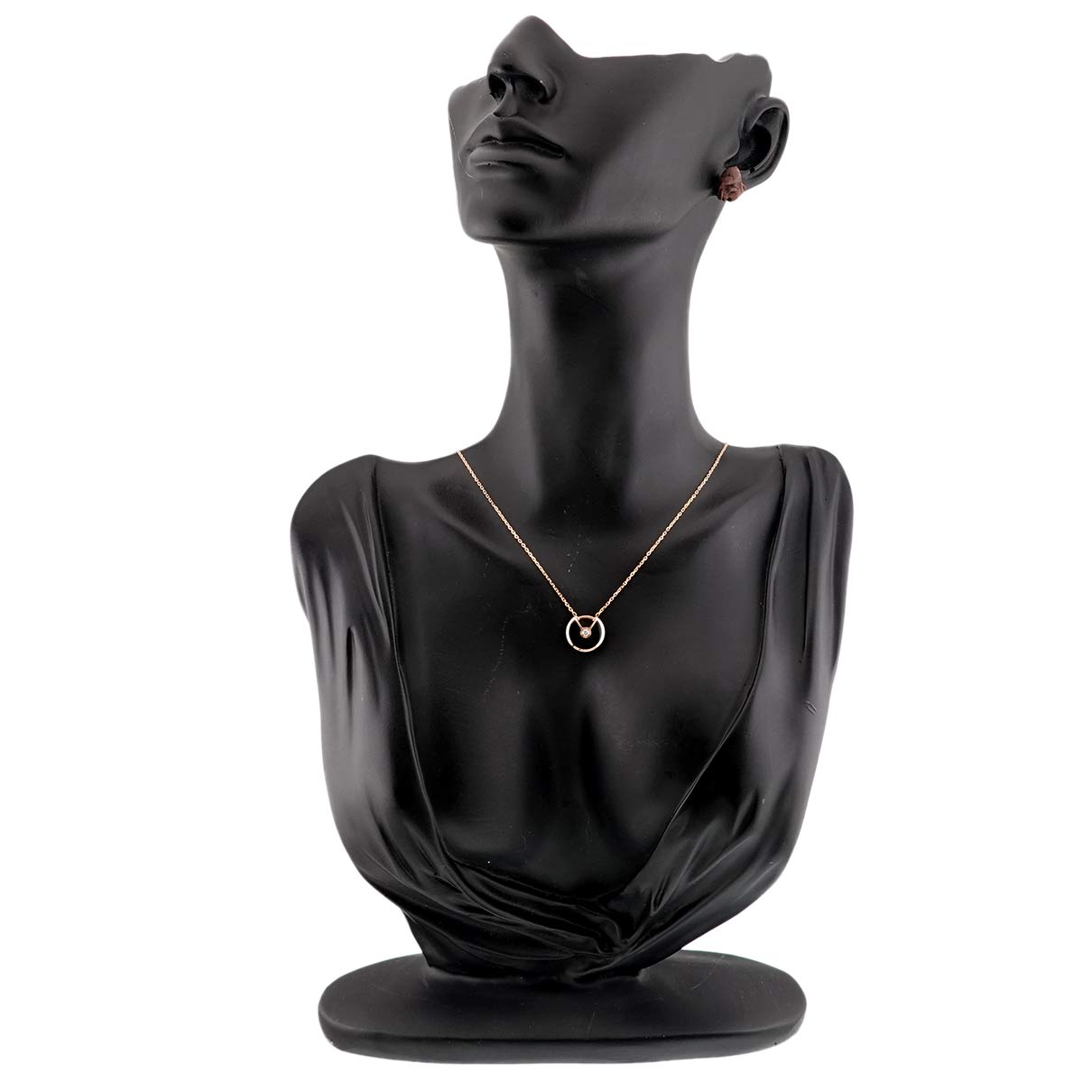 Amulette De Onyx Diamond Necklace XS 18K Pink Gold 750