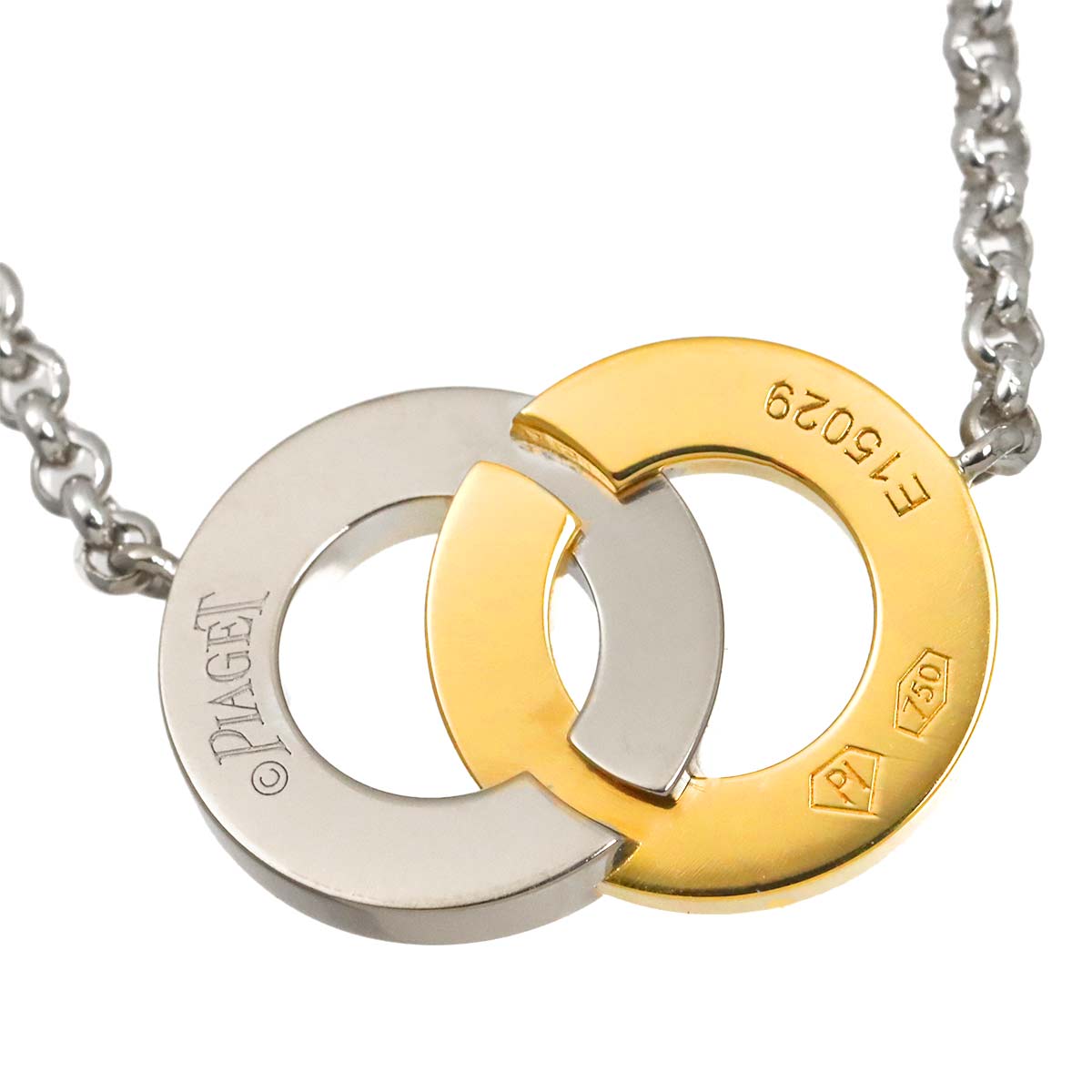 Possession Diamond Necklace 18K White Yellow Gold 750