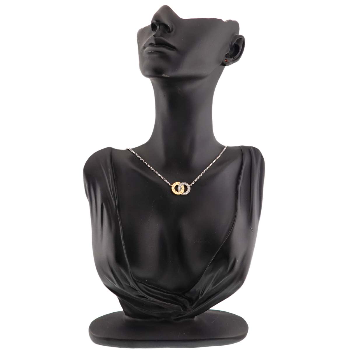 Possession Diamond Necklace 18K White Yellow Gold 750