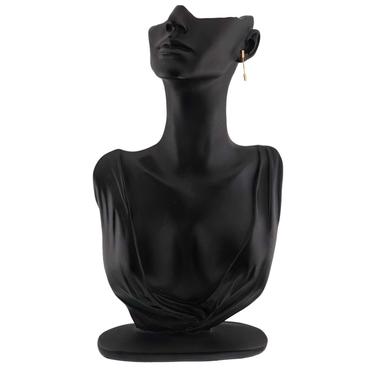 Line Double Diamond Earring Pierced 18K YG 750 One Piece only