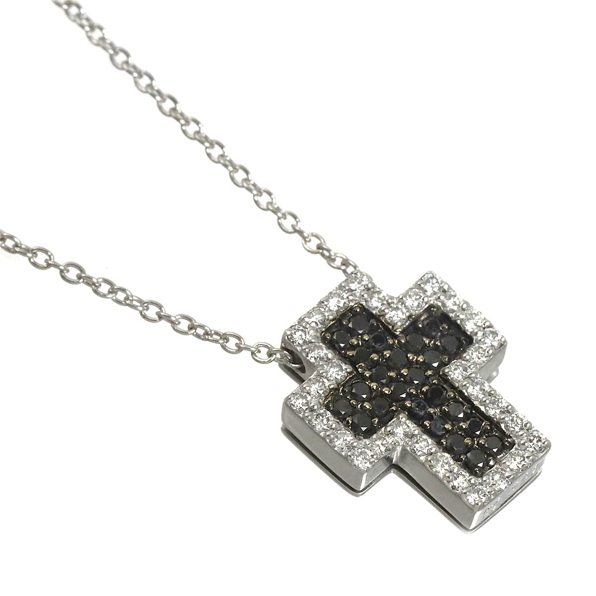 Cross BlackDiamond 0.27ct Diamond 0.21ct Necklace 18K WG