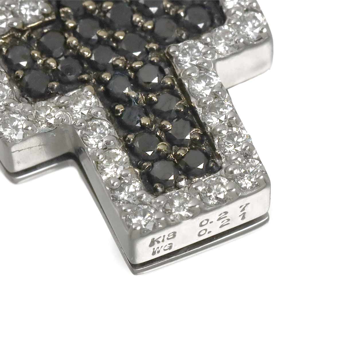 Cross BlackDiamond 0.27ct Diamond 0.21ct Necklace 18K WG