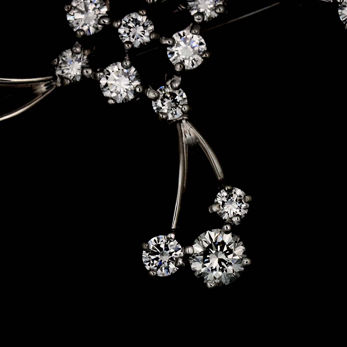 Diamond 1.25ct Brooch Pt Platinum