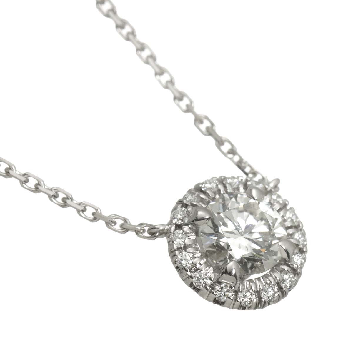 Destinee Diamond 0.50ct G/VS1/3EX Necklace 18K White Gold 750