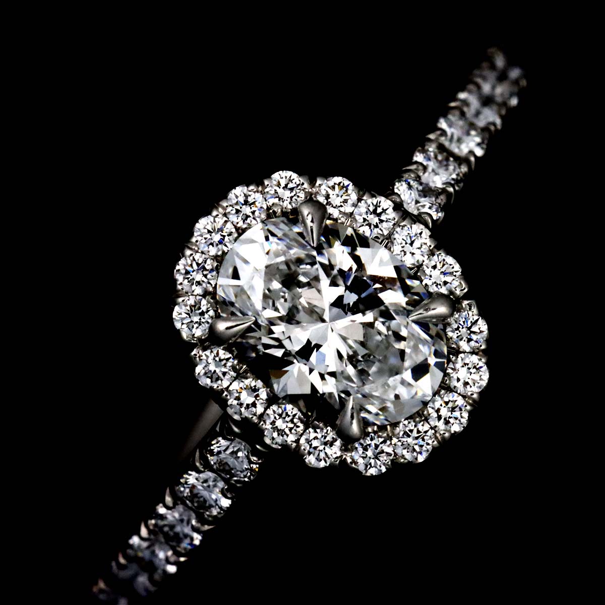 Diamond 0.47ct D/VS1 Ring Platinum Size4(US)