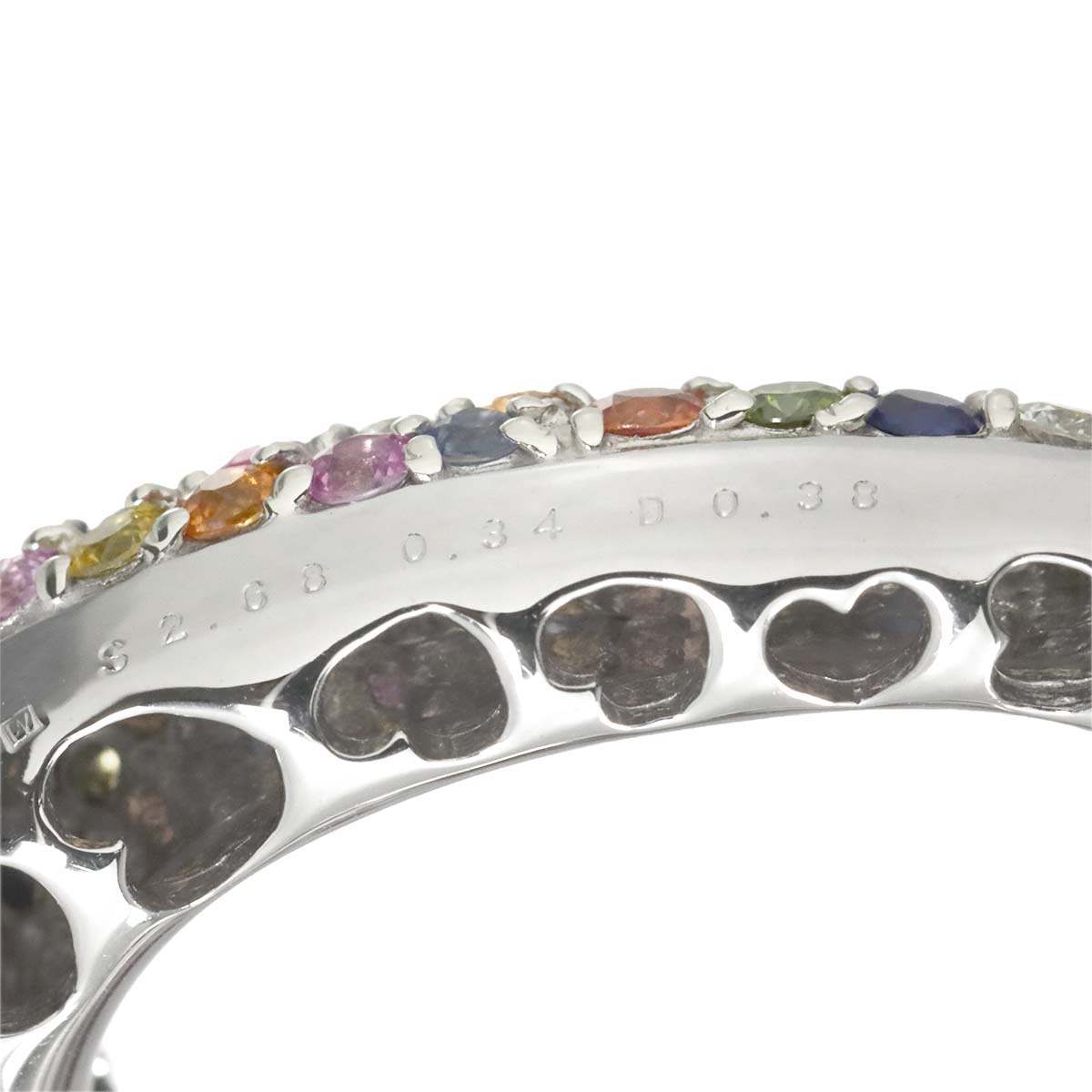 Sapphire 2.68ct/0.34ct Diamond 0.38ct Necklace 18K WG 750