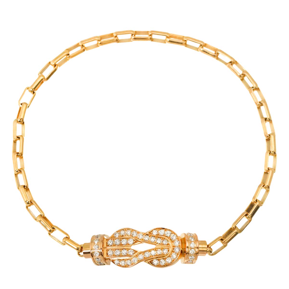 Chance Infinie Diamond Bracelet MM 18K Pink Gold 750 size15