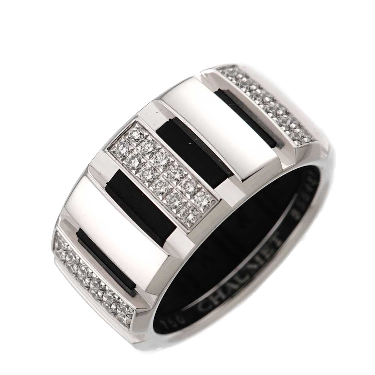 Classone Diamond Ring 18K K18 WG 750 Rubber Size52 5.75-6(US)