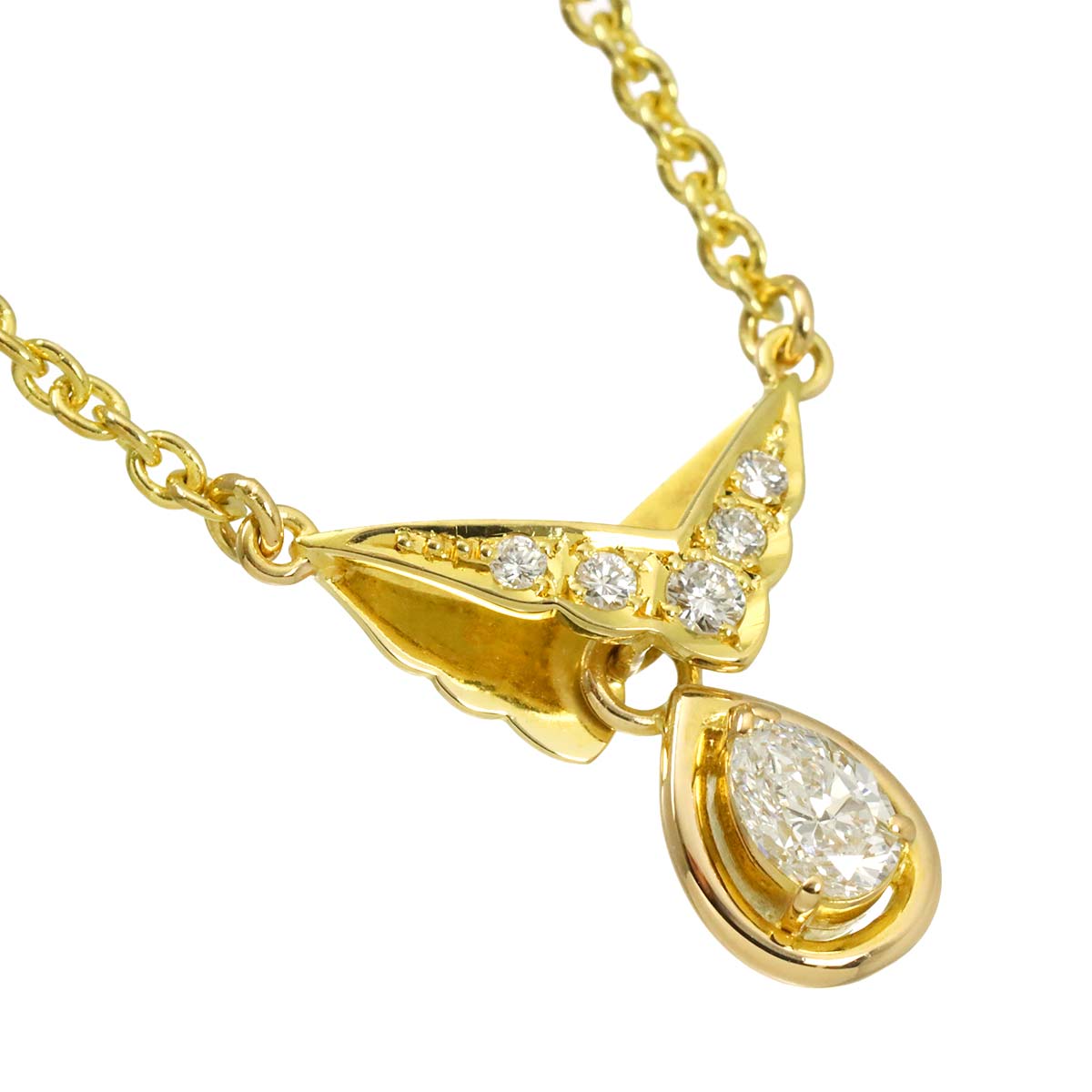 Diamond 0.33/0.09ct Necklace 18K Yellow Gold 750