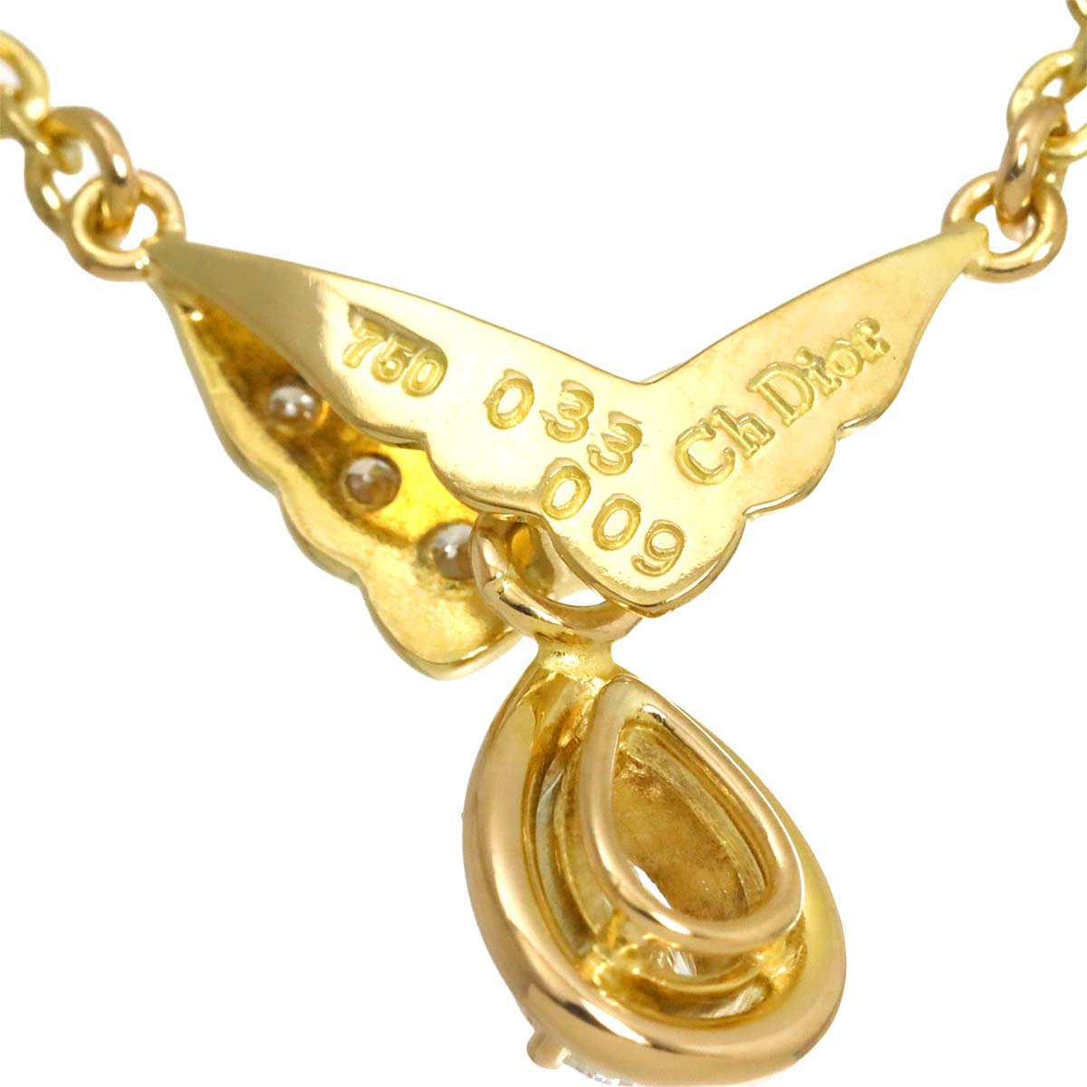 Diamond 0.33/0.09ct Necklace 18K Yellow Gold 750