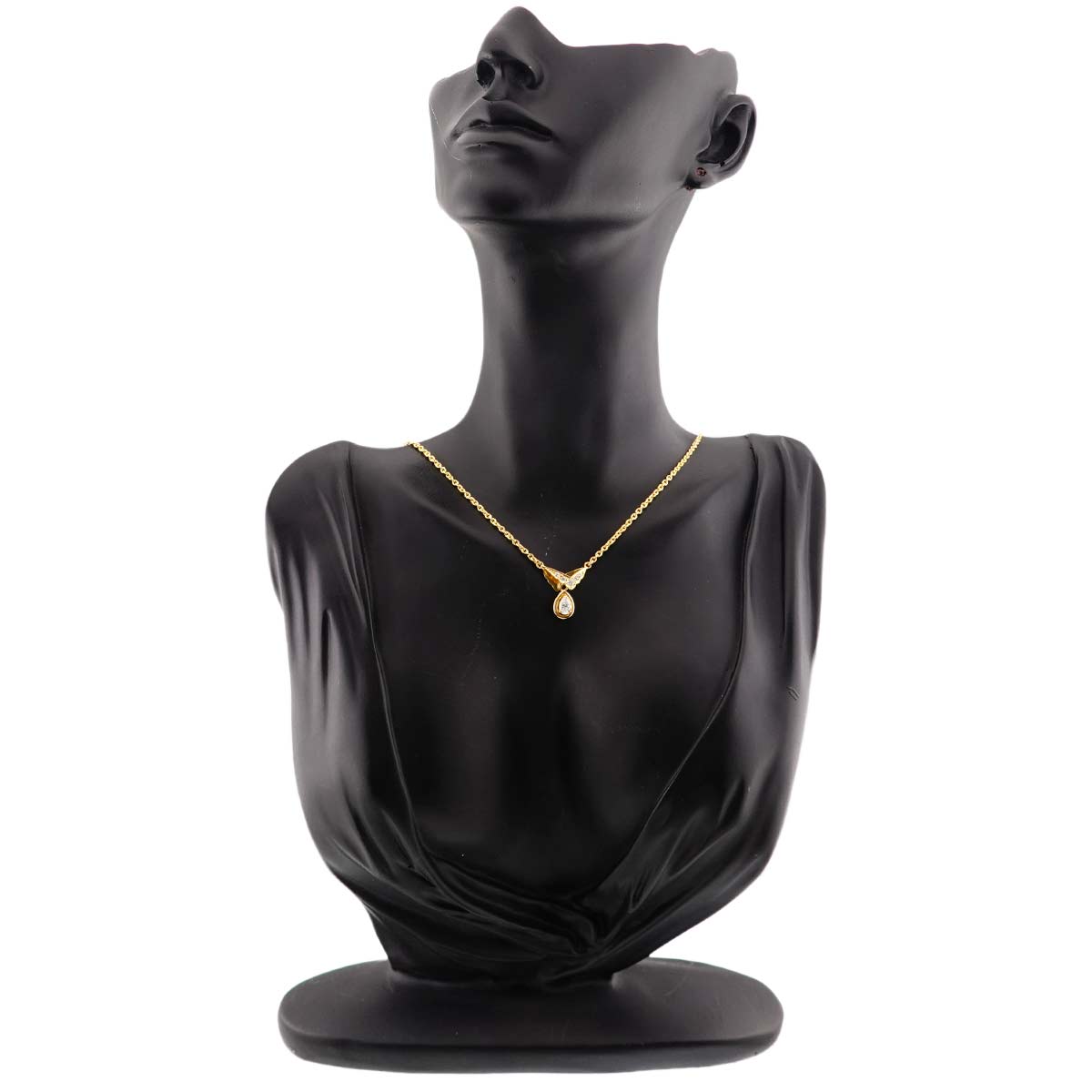 Diamond 0.33/0.09ct Necklace 18K Yellow Gold 750