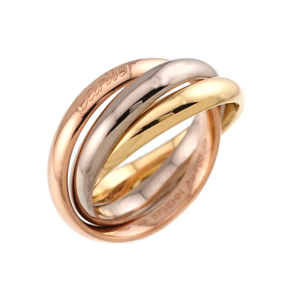 Trinity Ring 18K YG WG PG 750 Size49 4.75-5(US)