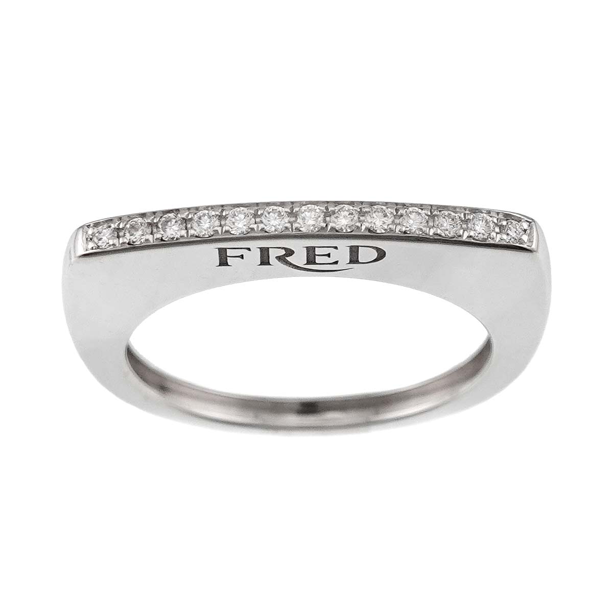Mini Success Diamond Ring 18K White Gold Size51 5.5-5.75(US)