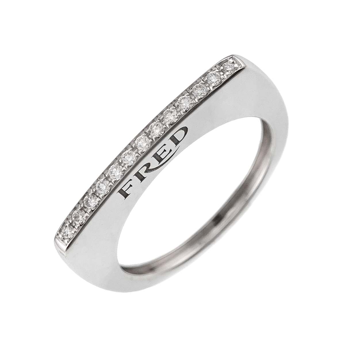 Mini Success Diamond Ring 18K White Gold Size51 5.5-5.75(US)