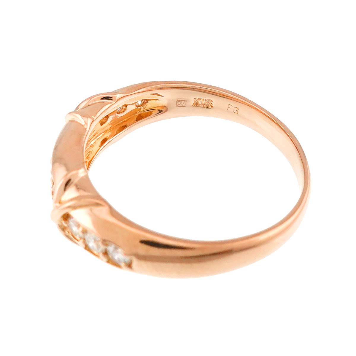 Diamond 0.30ct Ring 18K PG 750 Size5.25(US)