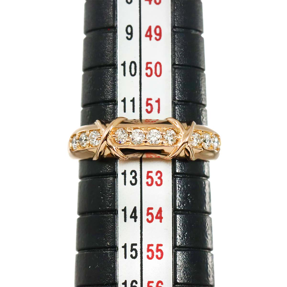 Diamond 0.30ct Ring 18K PG 750 Size5.25(US)
