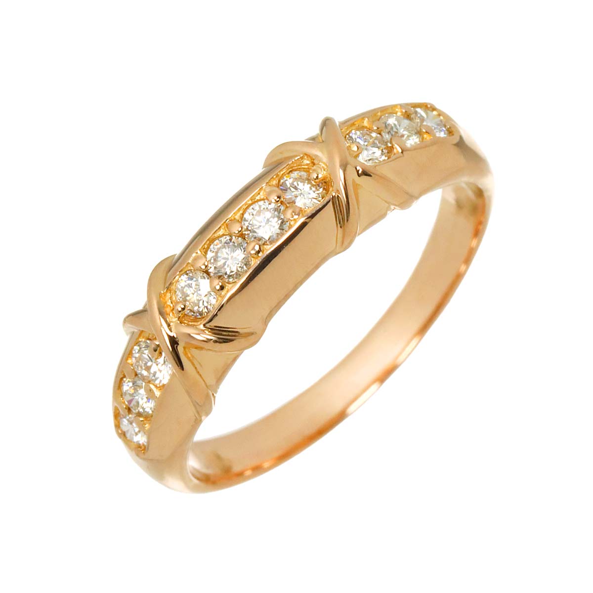 Diamond 0.30ct Ring 18K PG 750 Size5.25(US)