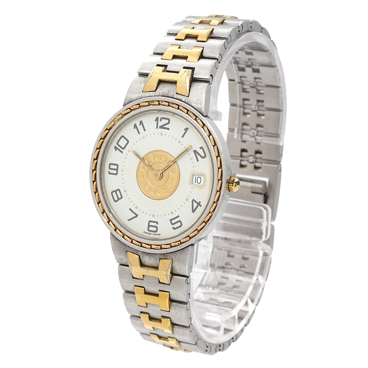 Sellier Vintage Quartz Date White Dial Boys Watch