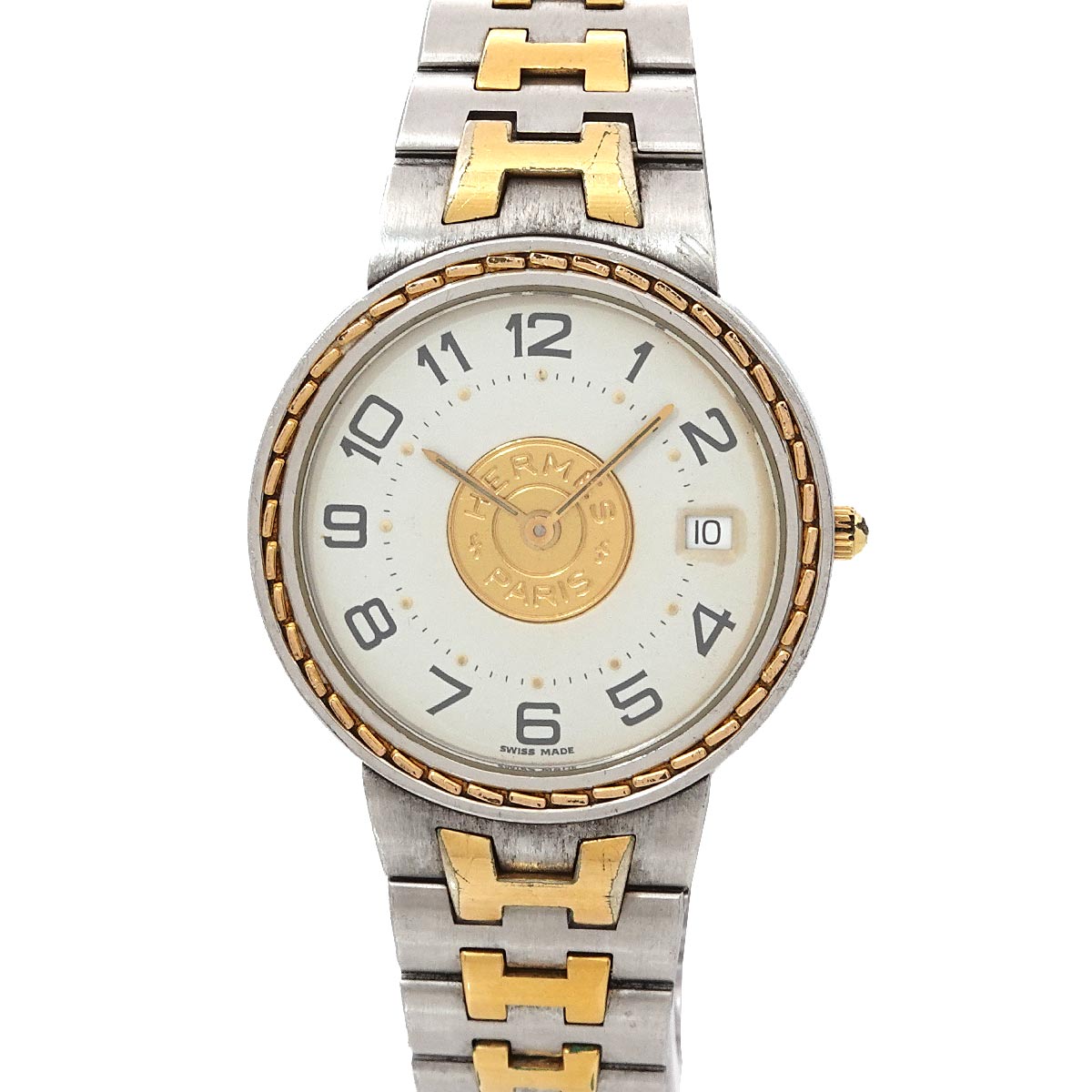 Sellier Vintage Quartz Date White Dial Boys Watch