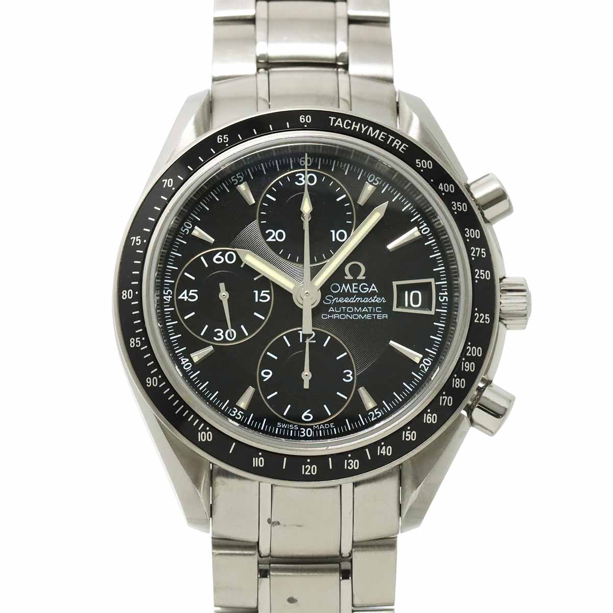 Speedmaster Date 3210 50 Chronograph Automatic Black Dial Mens