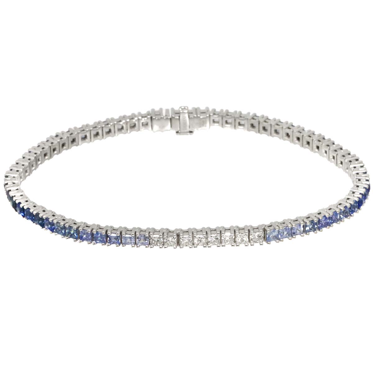 Timeless Classico Sapphire Diamond Bracelet 18K WG 750