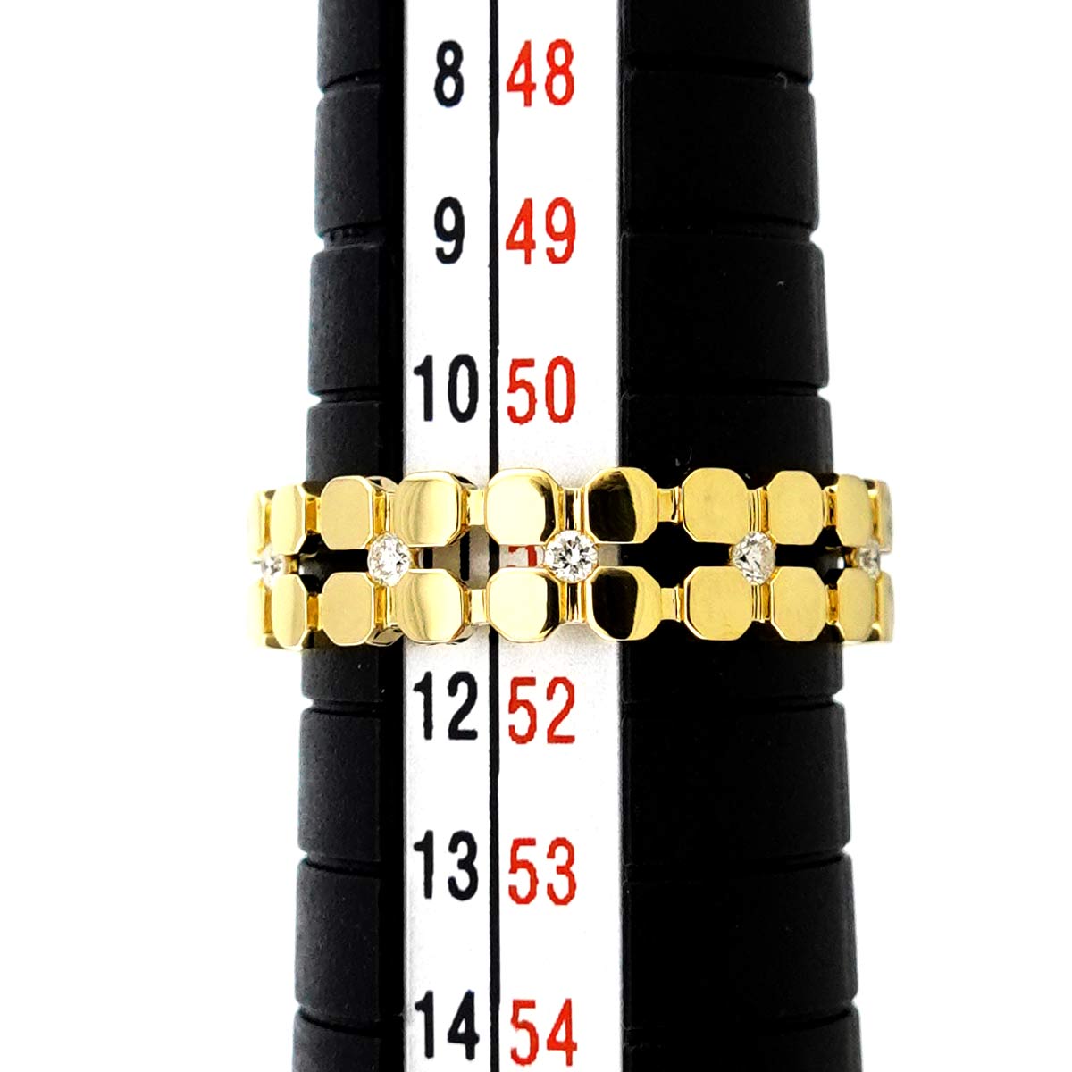 Diamond Ring 18K YG size5.5-5.75(US)