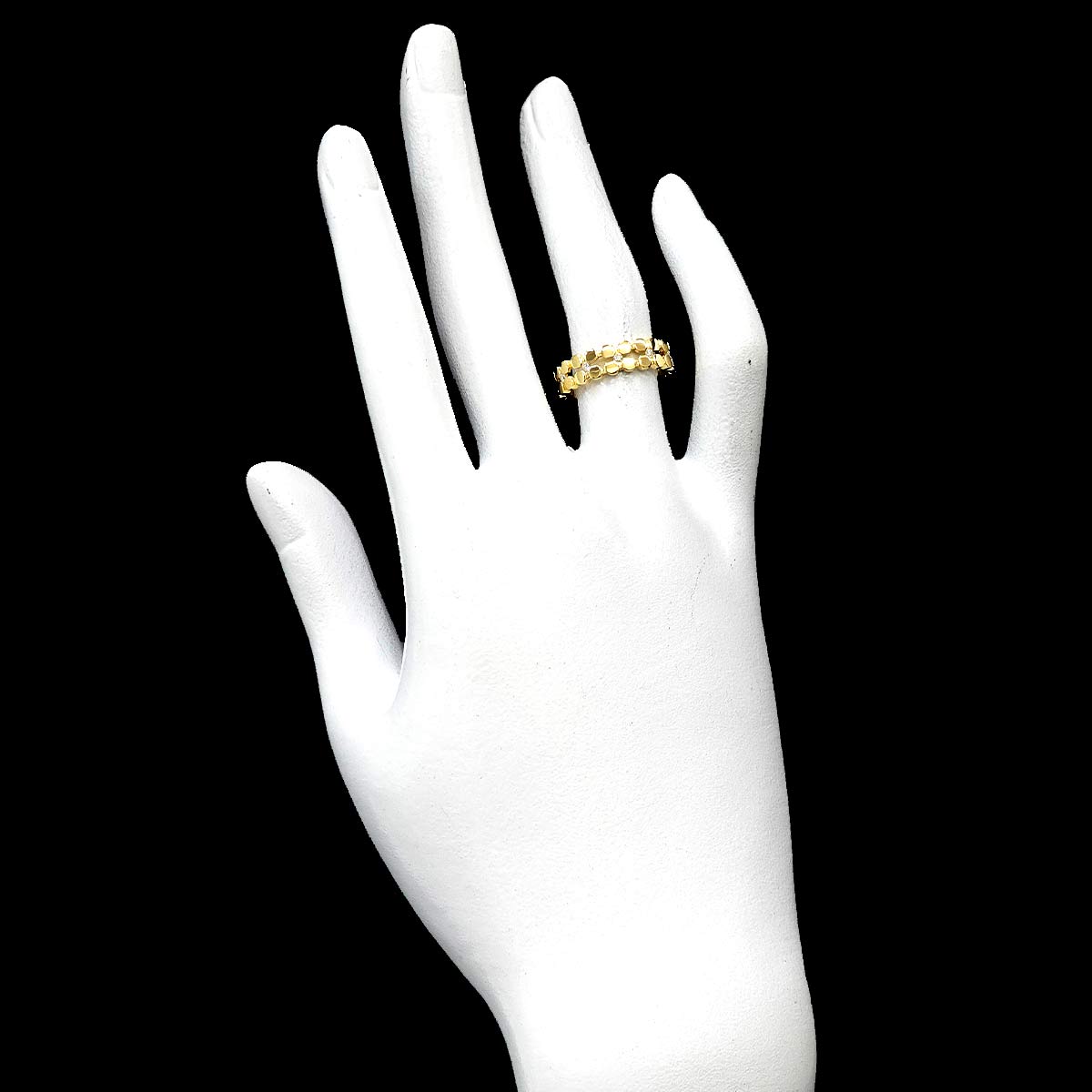 Diamond Ring 18K YG size5.5-5.75(US)