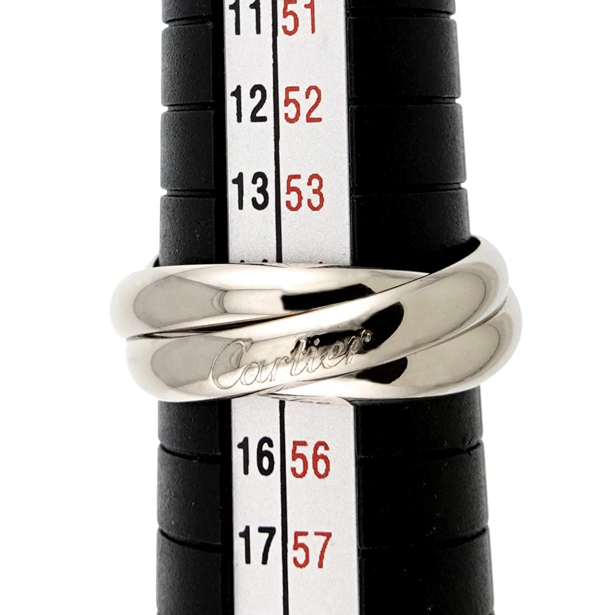 Trinity Ring MM K18 White Gold 750 size55 6.75-7.25(US)