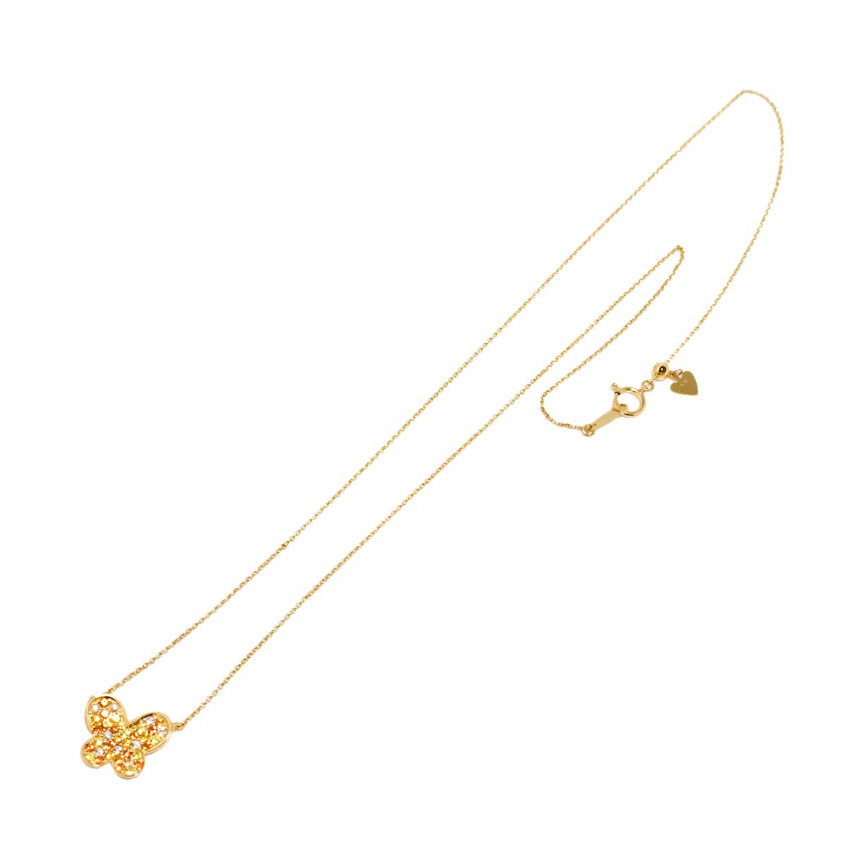 Sapphire 0.55ct Necklace 18K Yellow Gold 750