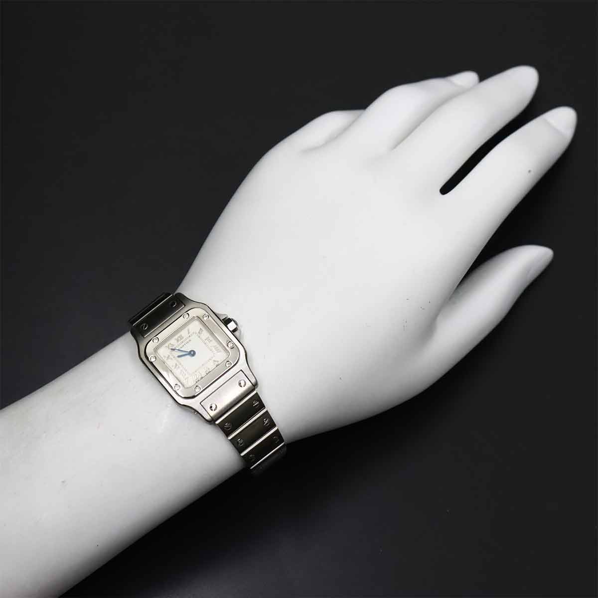 Santos Galbee Quartz Cream Dial Ladies Watch