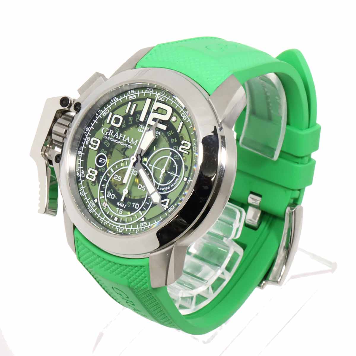 Chronofighter 2CCAS.G03A Automatic Green Dial Mens Watch