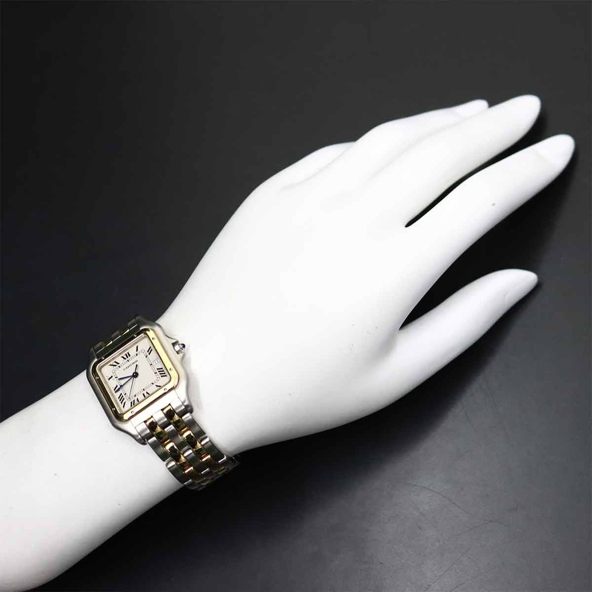 Panthere LM YG Quartz Cream Dial Mens Wrist Watch