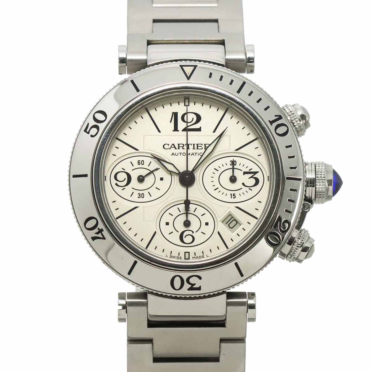 Pasha Seatimer Chronograph W31089M7 Automatic Silver Dial