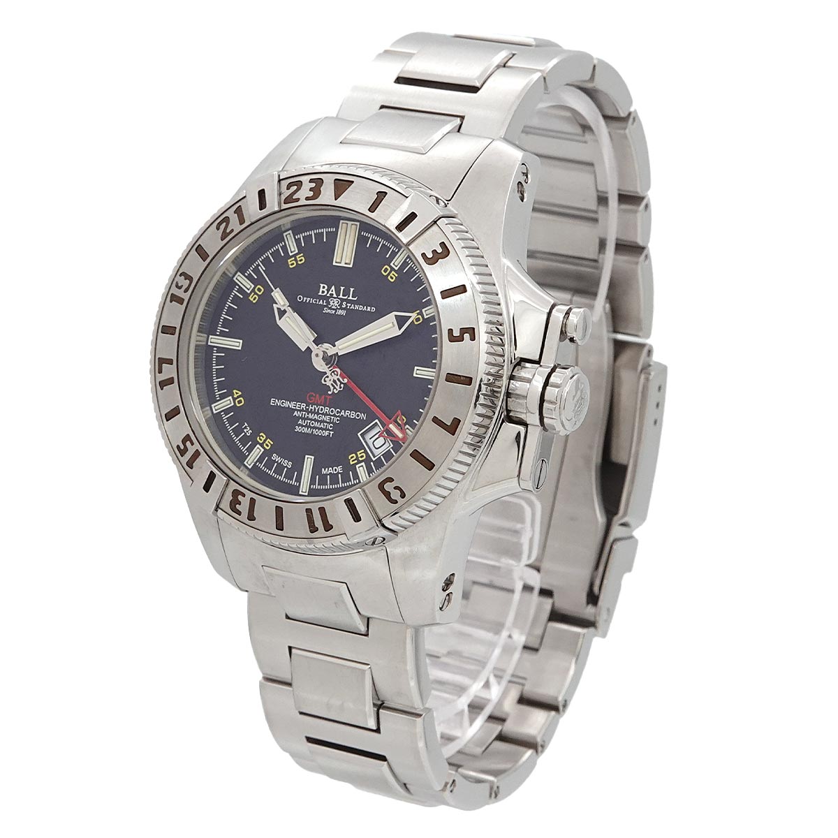 Engineer Hydrocarbon GMT DG1016A date Black Dial Mens Watch