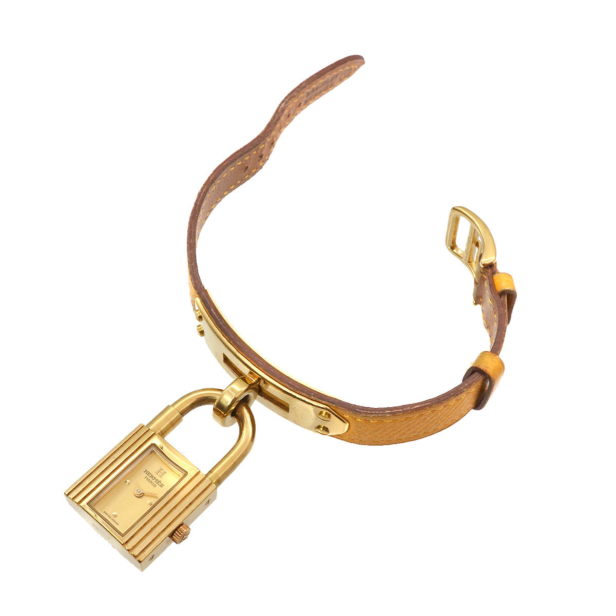 Kelly Watches Quartz Gold Dial Vintage Cadena Ladies Watch