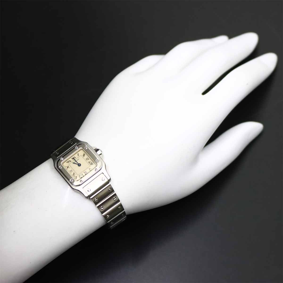 Santos Galbee SM W20024D6 Quartz Cream Dial Ladies Watch