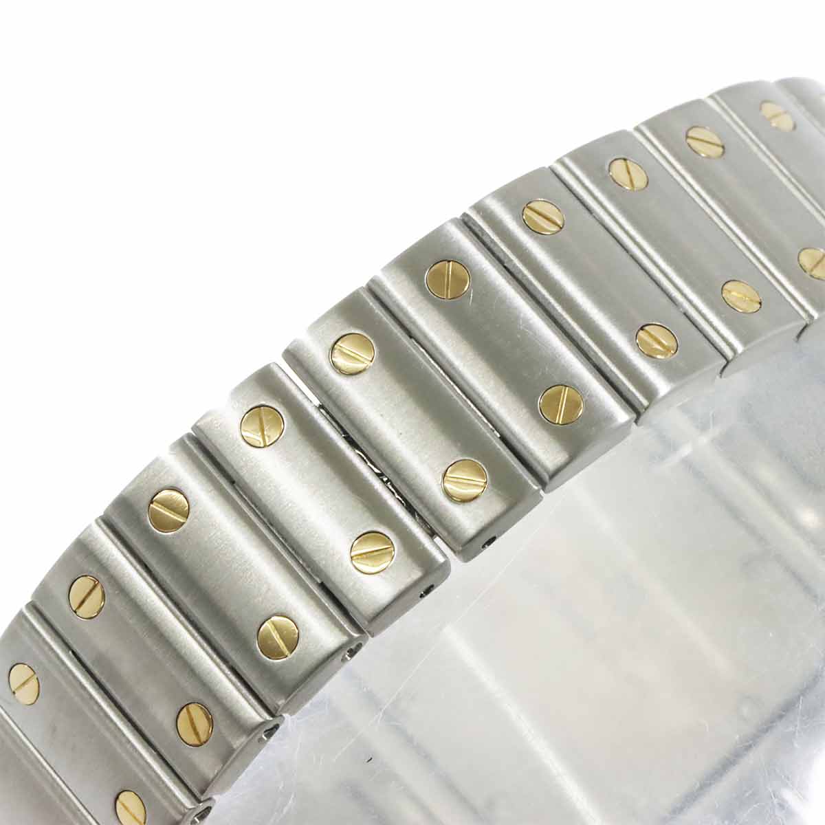 Santos Galbee LM Quartz YG Cream Dial Mens Watch