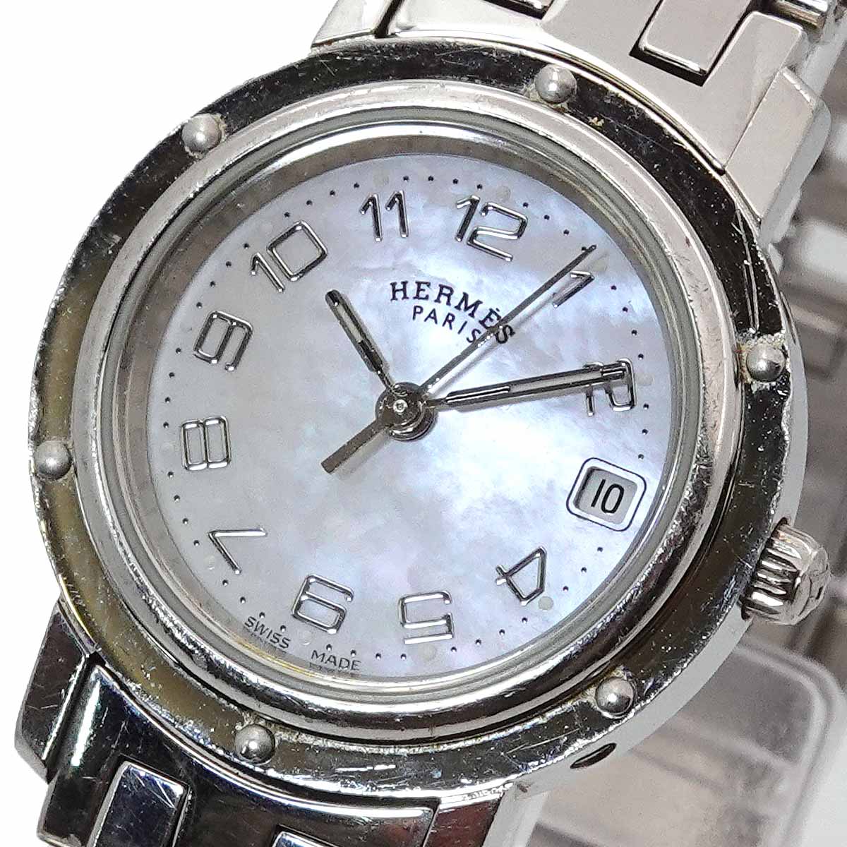 Clipper CL4 210 Quartz White Shell Dial Ladies Watch