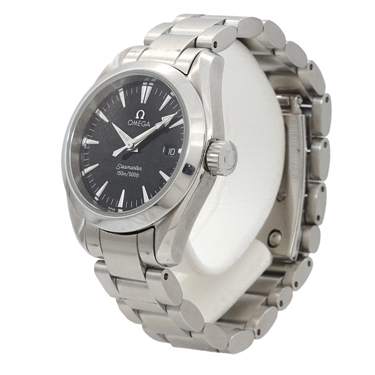 Seamaster Aqua Terra 2577 50 Date Quartz Black Dial Ladies