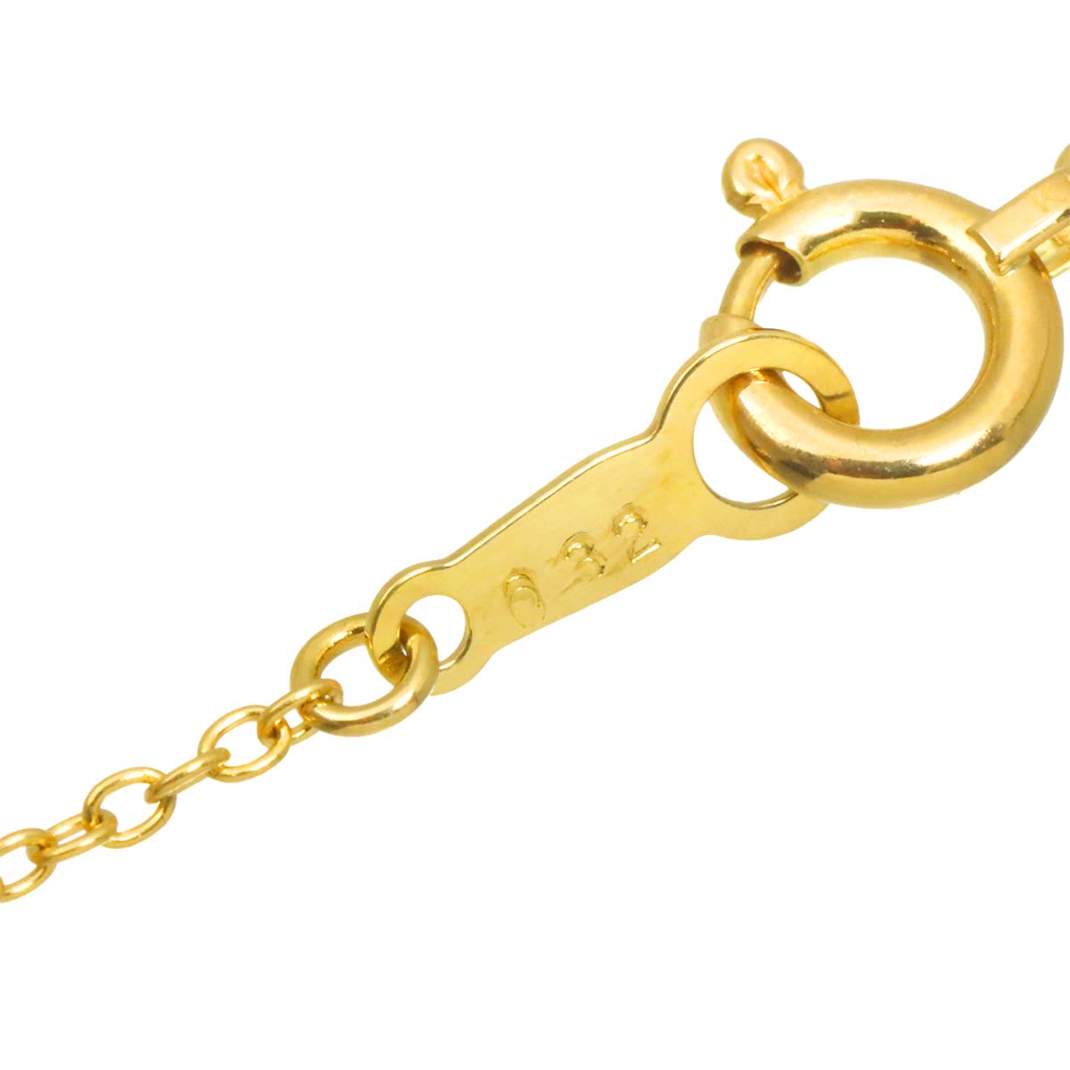 Diamond 0.32ct Necklace 18K YG Yellow Gold 750